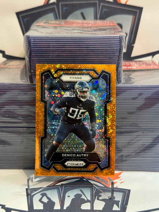 2022 Panini Prizm (Orange Disco Prizm) Denico Autry Rookie #283