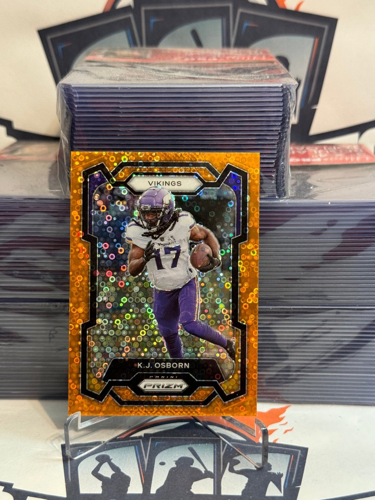 2022 Panini Prizm (Orange Disco Prizm) K.J. Osborn #194