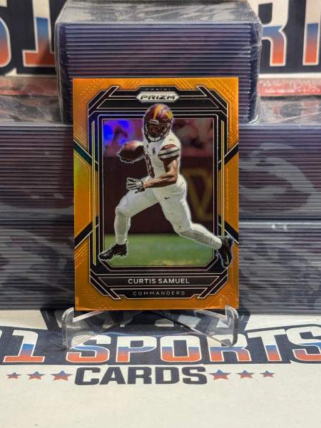 2022 Panini Prizm (Orange Prizm 92/249) Curtis Samuel 295