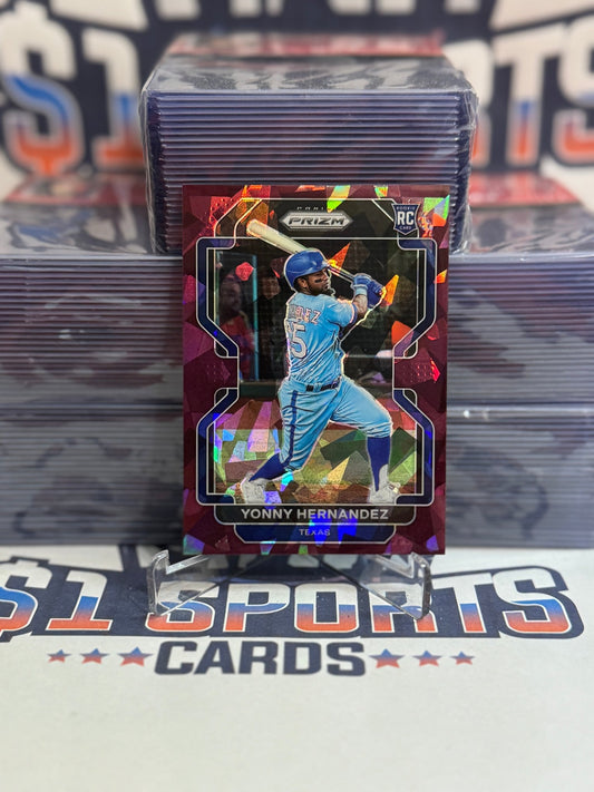 2022 Panini Prizm (Purple Ice Prizm 1/25) Yonny Hernandez #21