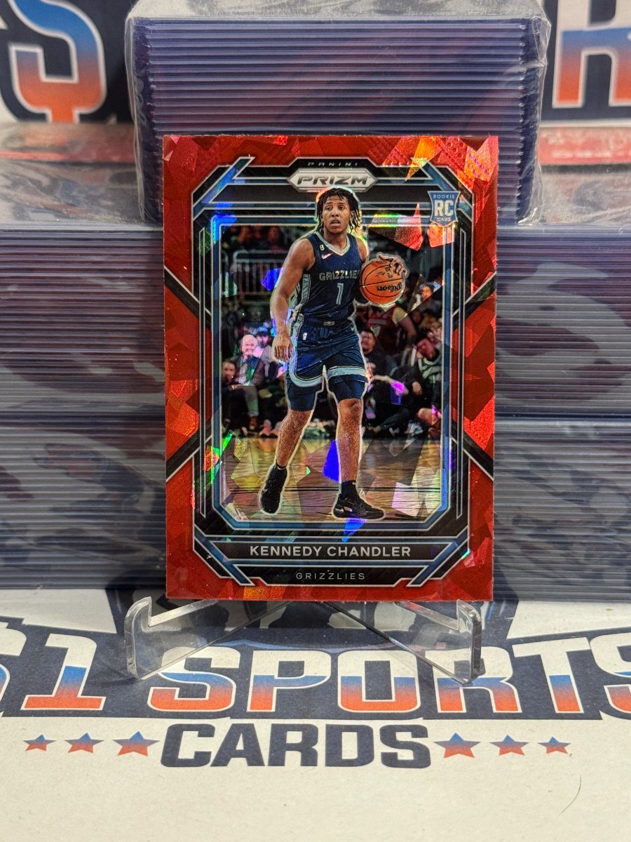 2022 Panini Prizm (Red Ice Prizm) Kennedy Chandler Rookie 235