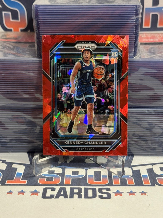 2022 Panini Prizm (Red Ice Prizm) Kennedy Chandler Rookie 235