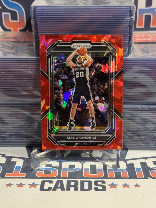 2022 Panini Prizm (Red Ice Prizm) Manu Ginobili 296