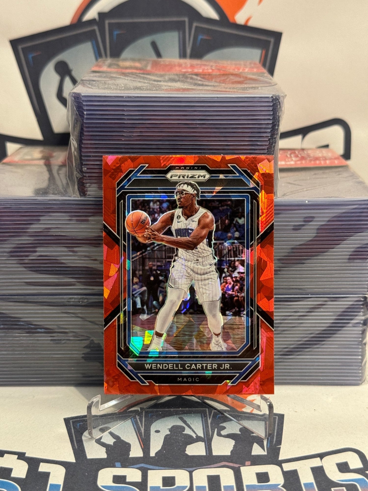 2022 Panini Prizm (Red Ice Prizm) Wendell Carter Jr. #195