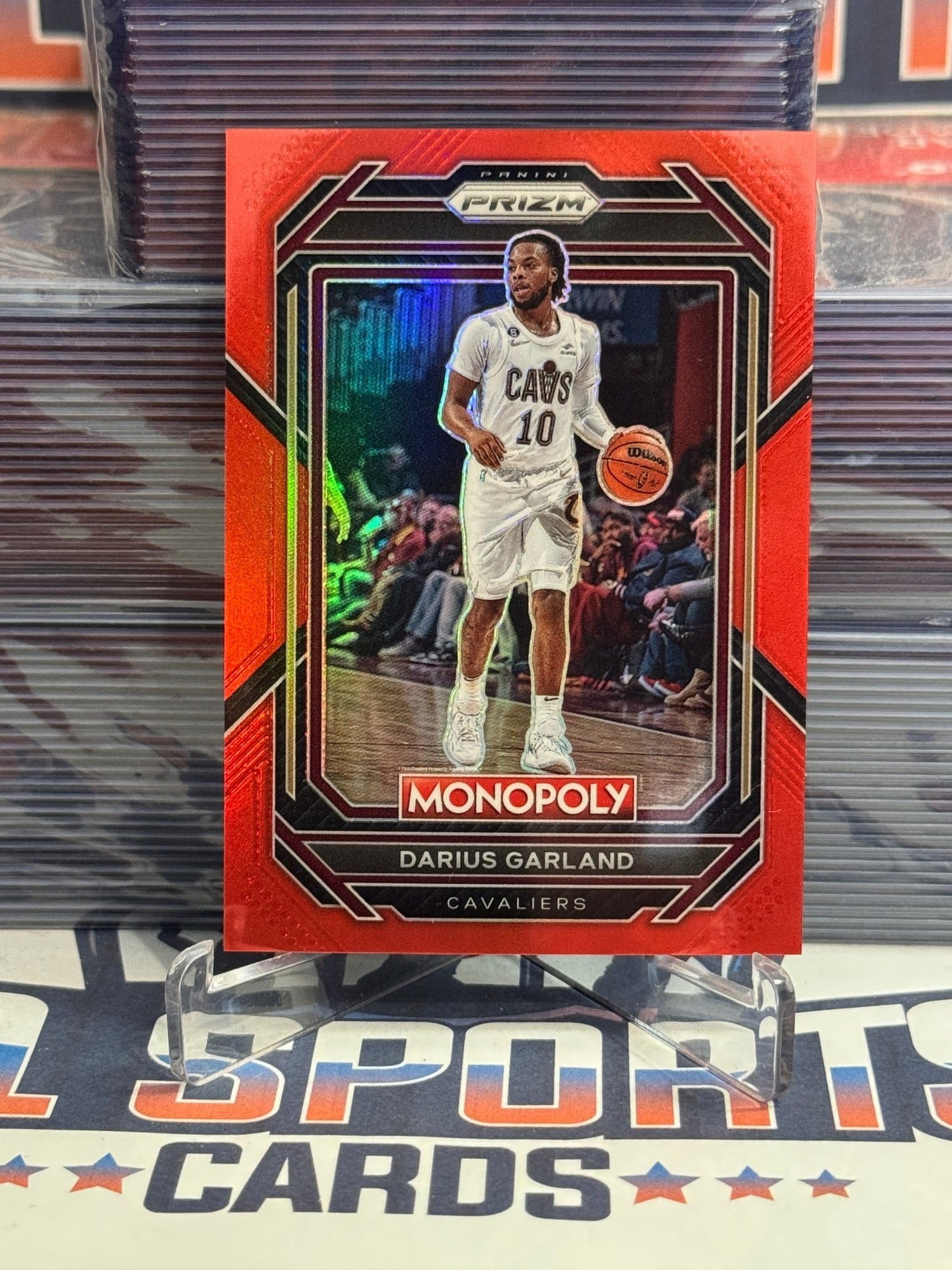 2022 Panini Prizm (Red Prizm, Monopoly 7/99) Darius Garland #85