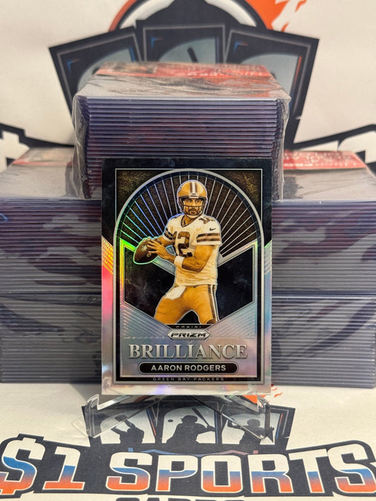 2022 Panini Prizm (Silver Prizm, Brilliance) Aaron Rodgers #B-6