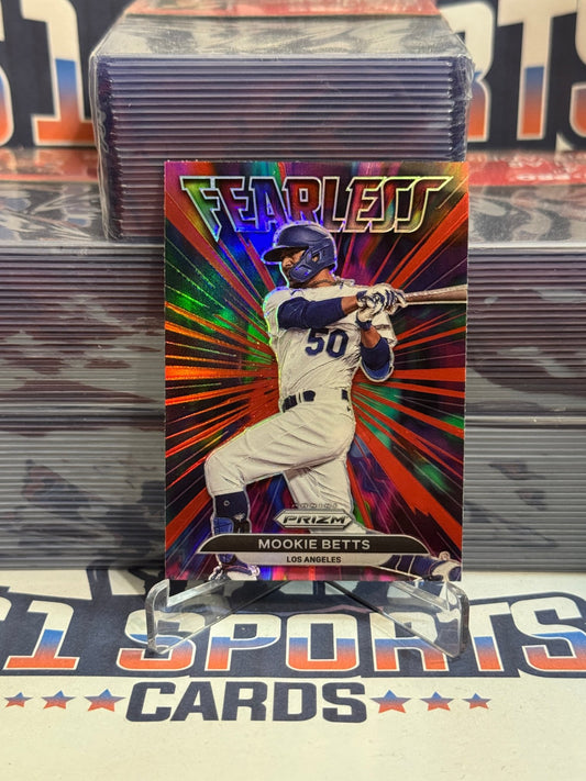 2022 Panini Prizm (Silver Prizm, Fearless) Mookie Betts #FL - 5