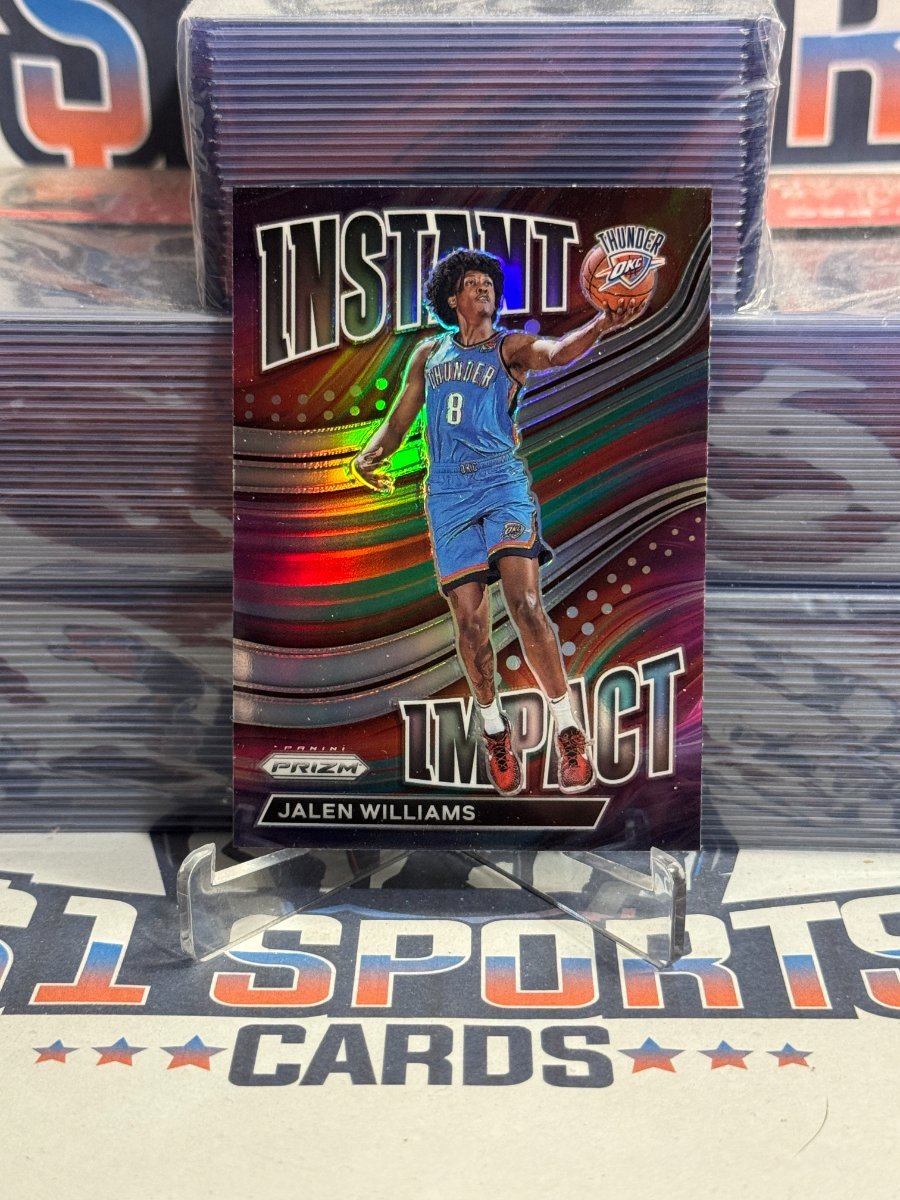 2022 Panini Prizm (Silver Prizm, Instant Impact) Jalen Williams Rookie 11