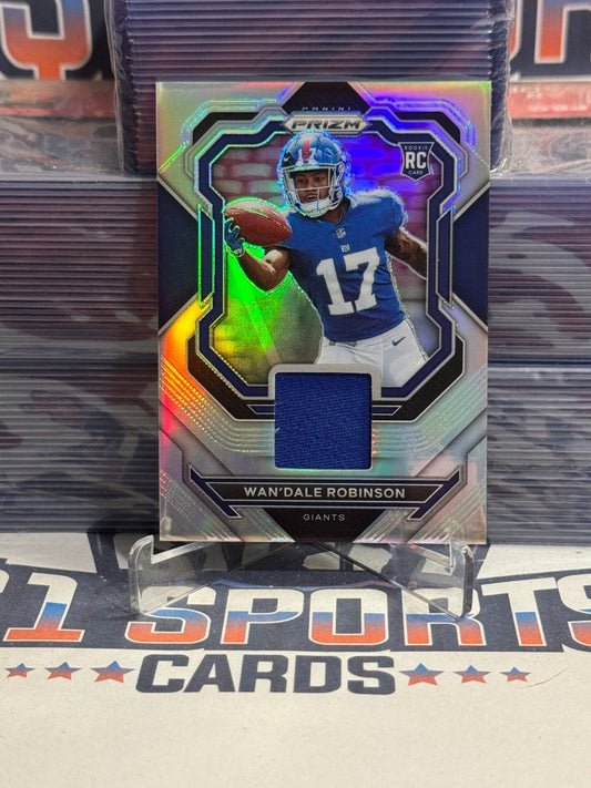 2022 Panini Prizm (Silver Prizm, Premier Jersey Relic) Wan'Dale Robinson Rookie PJ - WR
