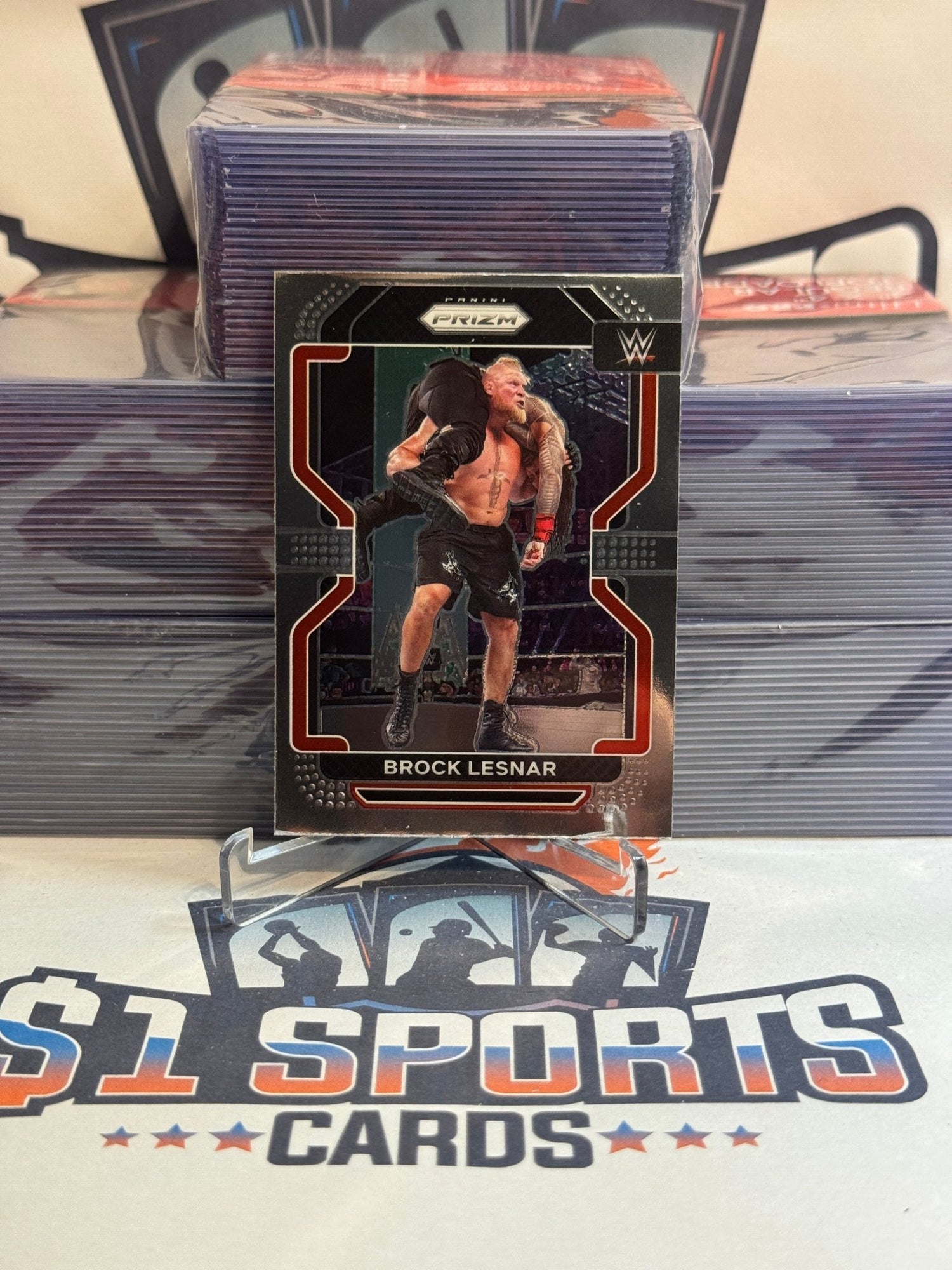 2022 Panini Prizm WWE Brock Lesnar #135