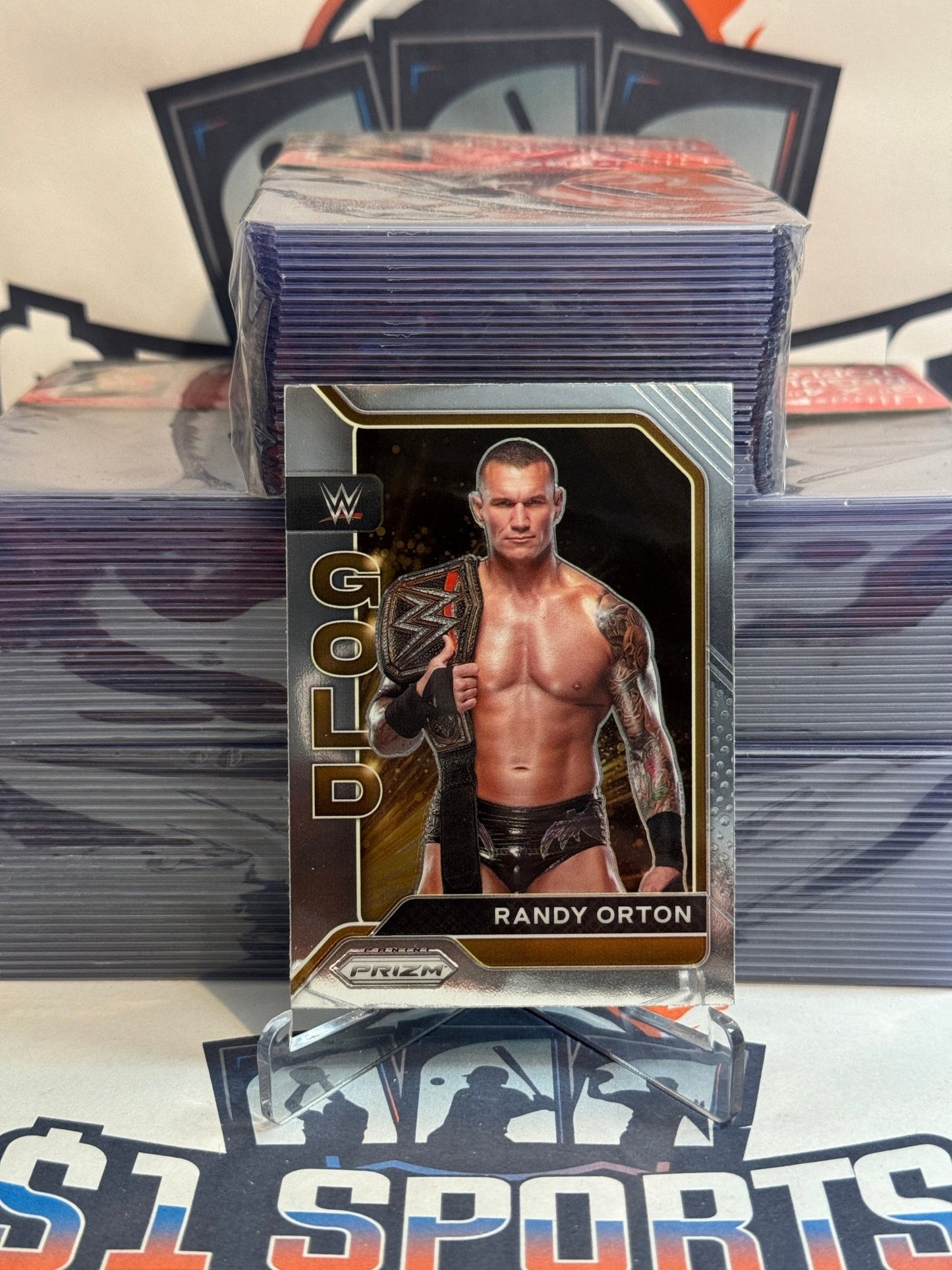 2022 Panini Prizm WWE (Gold) Randy Orton #1