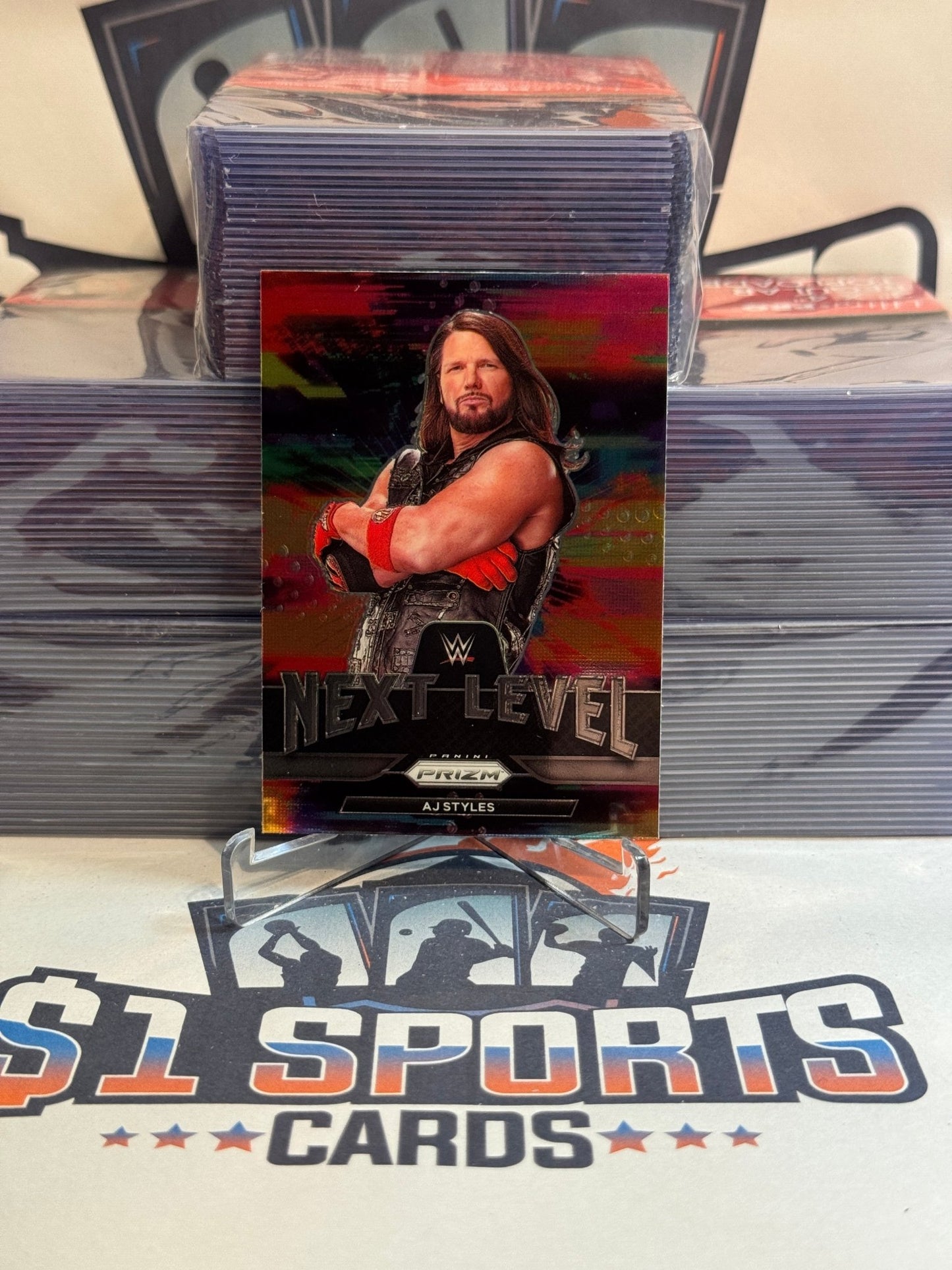 2022 Panini Prizm WWE (Next Level) AJ Styles #13