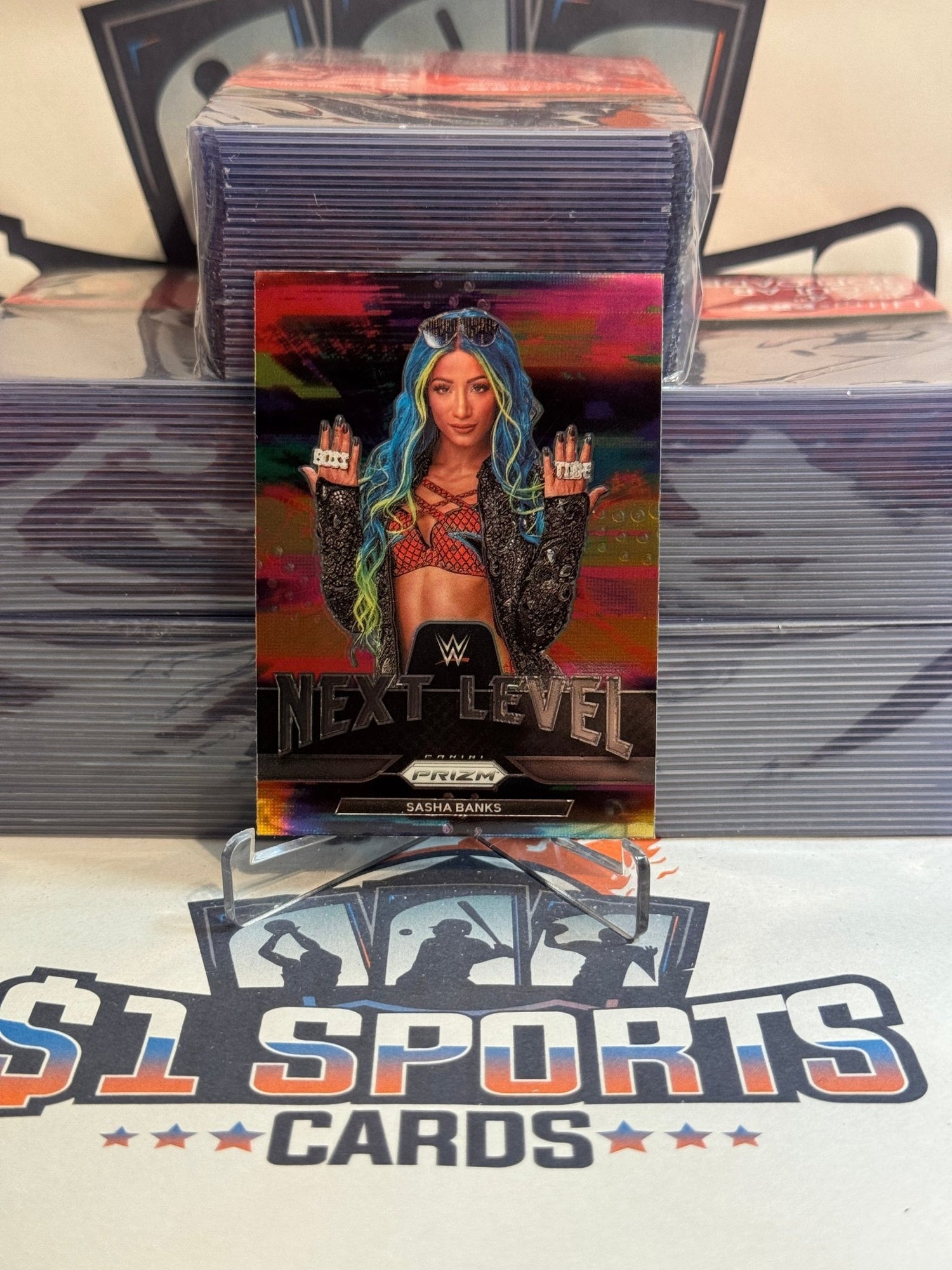 2022 Panini Prizm WWE (Next Level) Sasha Banks #16