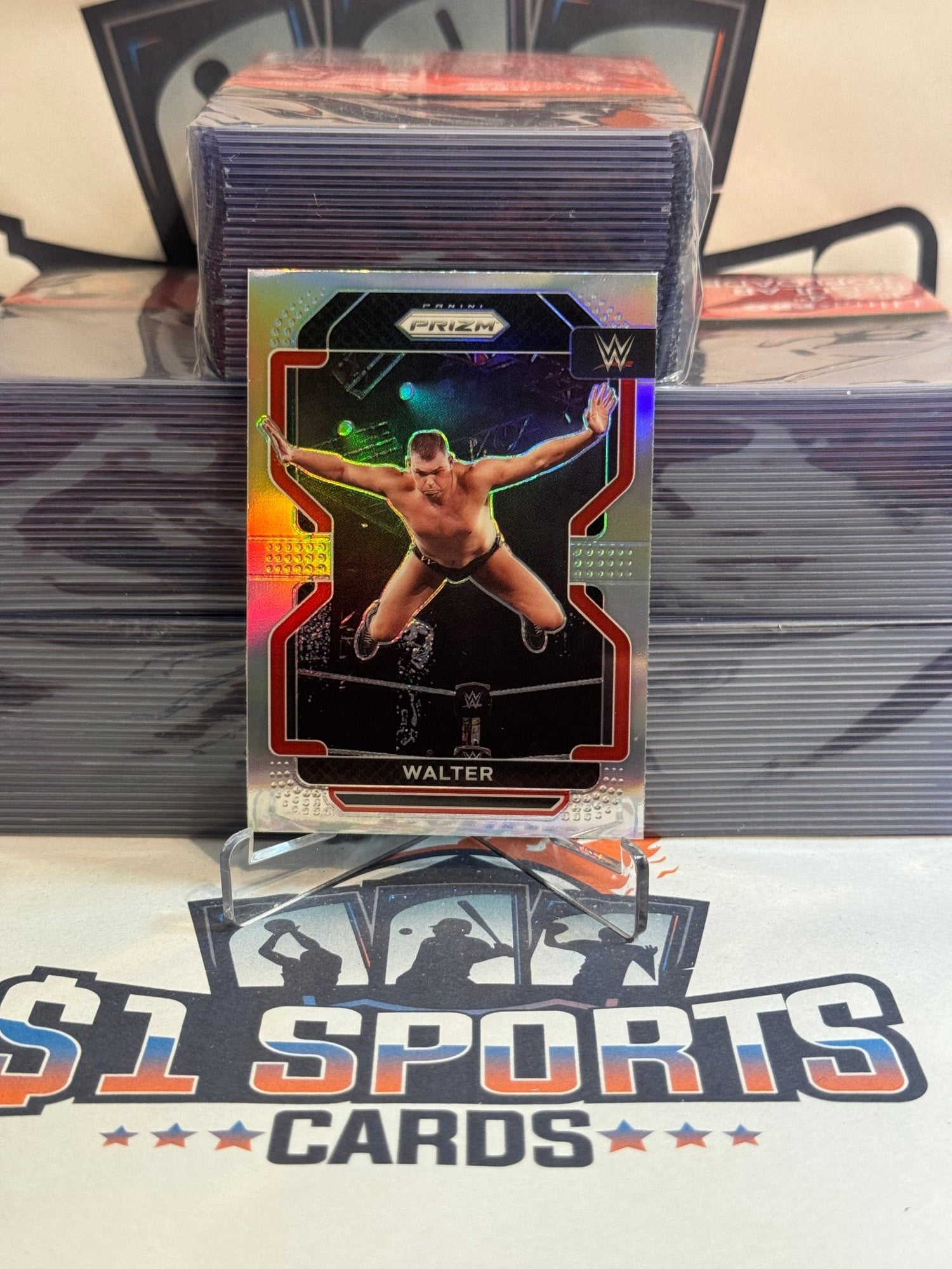 2022 Panini Prizm WWE (Silver Prizm) Walter #140