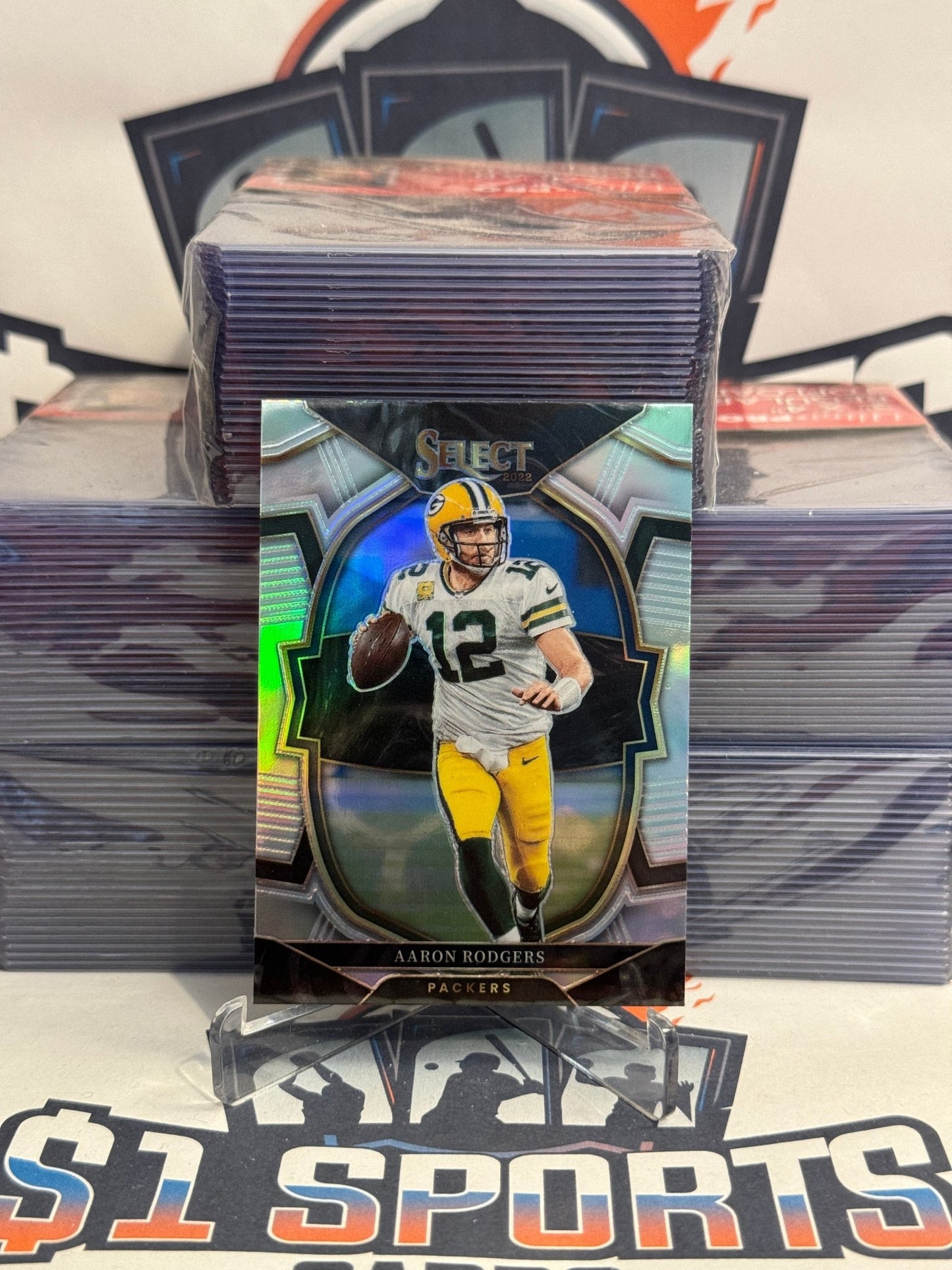 2022 Panini Select (Silver Prizm) Aaron Rodgers #55