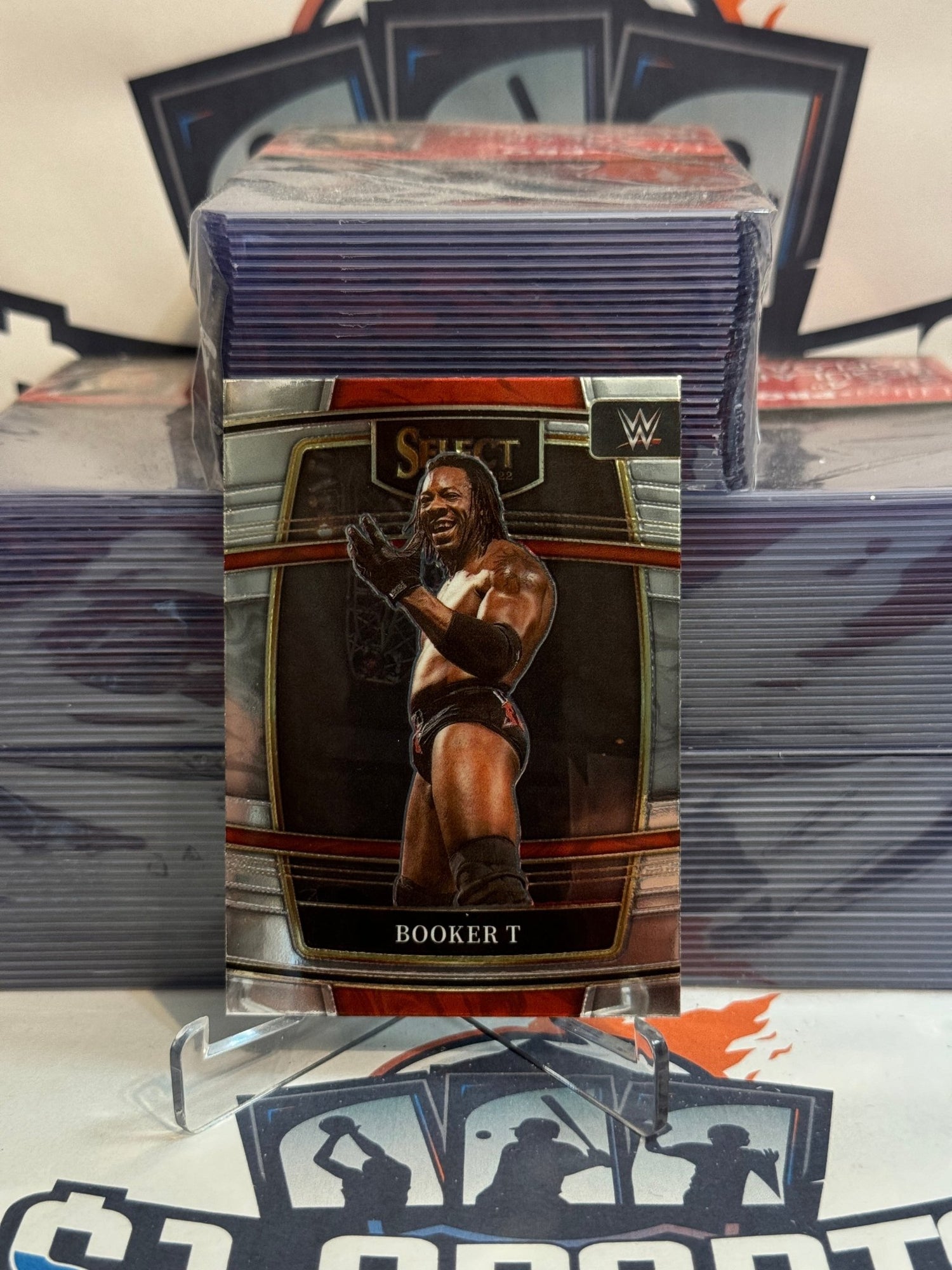 2022 Panini Select WWE (Silver Variation) Booker T #93