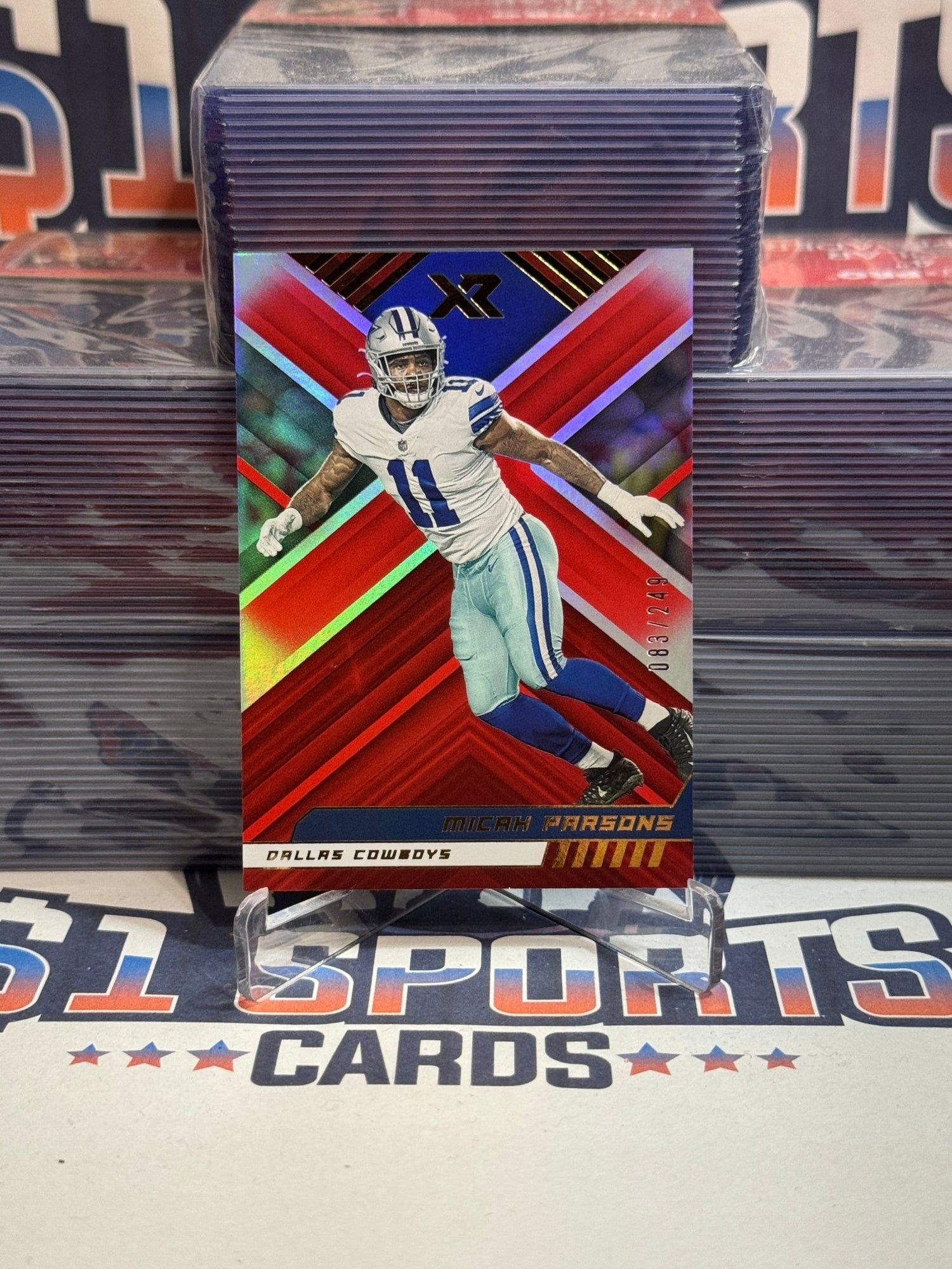 2022 Panini Xr (Red 83/249) Micah Parsons #99
