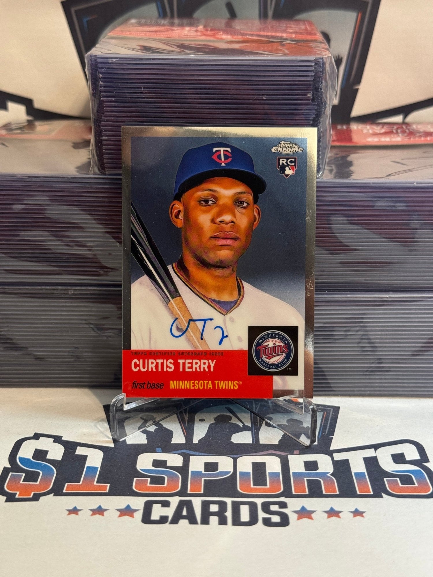 2022 Topps Chrome (Auto) Curtis Terry Rookie #CPA - CT