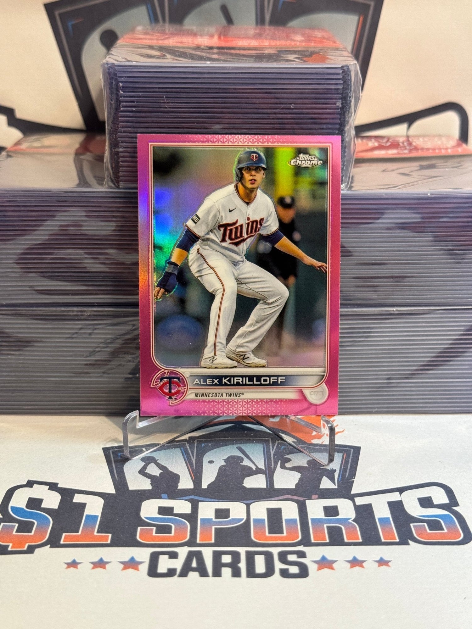 2022 Topps Chrome (Pink Refractor) Alek Kirilloff #105