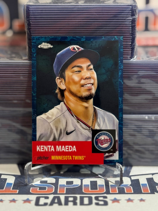 2022 Topps Chrome Platinum (Blue Mini - Diamond Refractor 50/199) Kenta Maeda 498