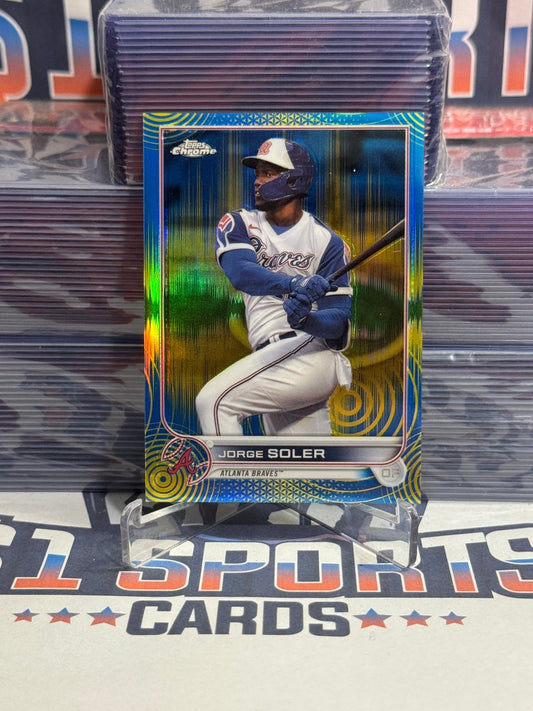 2022 Topps Chrome Sonic (Purple Yellow Refractor 23/75) Jorge Soler 189