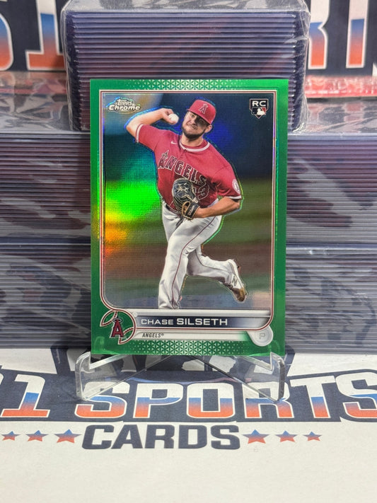 2022 Topps Chrome Update (Green 68/75) Chase Silseth Rookie USC127