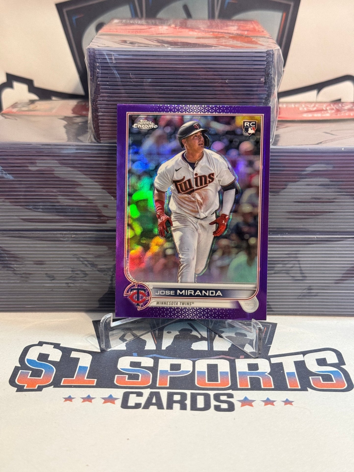 2022 Topps Chrome Update (Purple Refractor) Jose Miranda Rookie #USC119