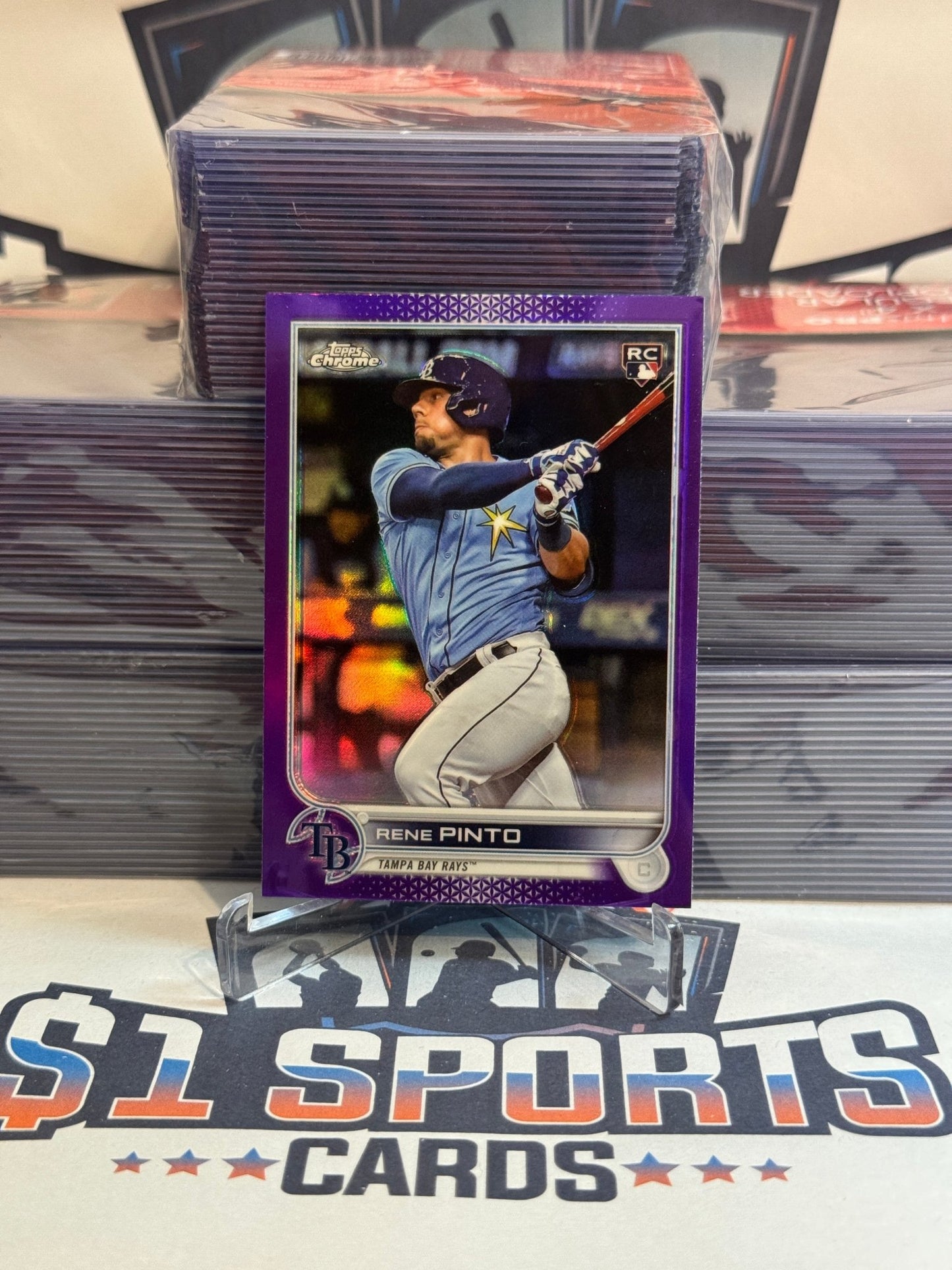 2022 Topps Chrome Update (Purple Refractor) Rene Pinto Rookie #USC139