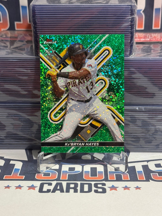 2022 Topps Finest (Green Speckle Refractor 79/125) Ke'Bryan Hayes 8