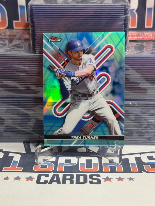 2022 Topps Finest (Teal Refractor 43/250) Trea Turner 63