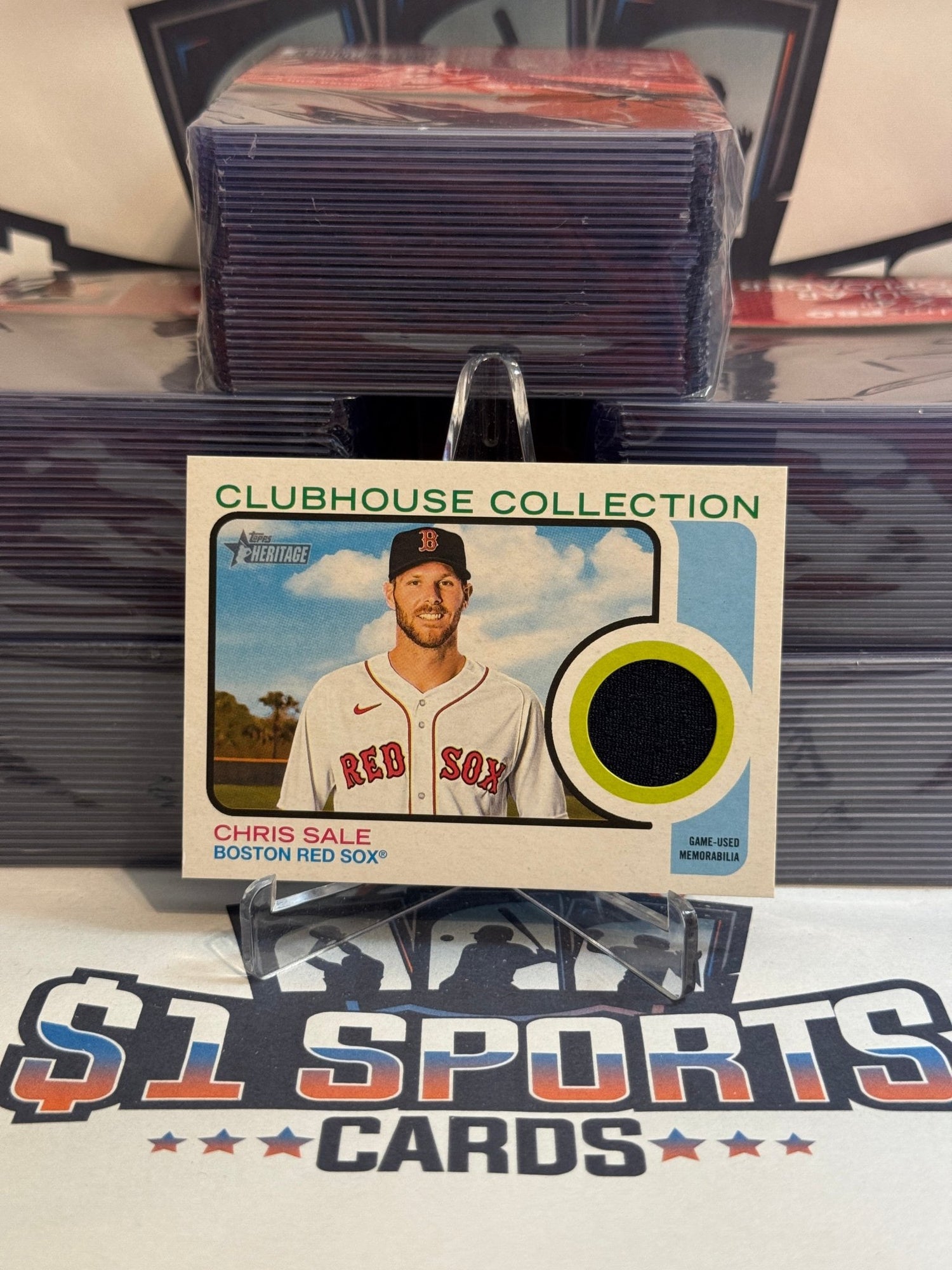 2022 Topps Heritage (Clubhouse Collection Relic) Chris Sale #CCR - CS