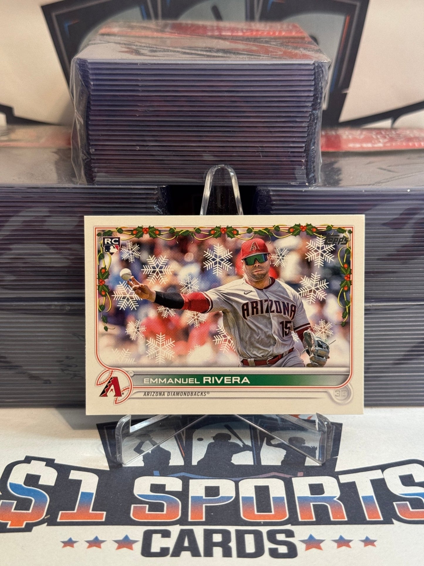 2022 Topps Holiday Emmanuel Rivera Rookie #HW20