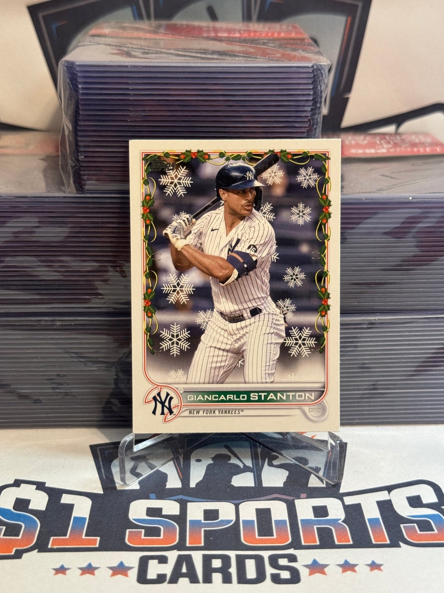 2022 Topps Holiday Giancarlo Stanton #HW102