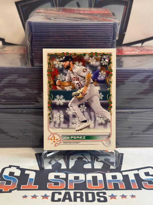 2022 Topps Holiday Joe Perez Rookie #HW83