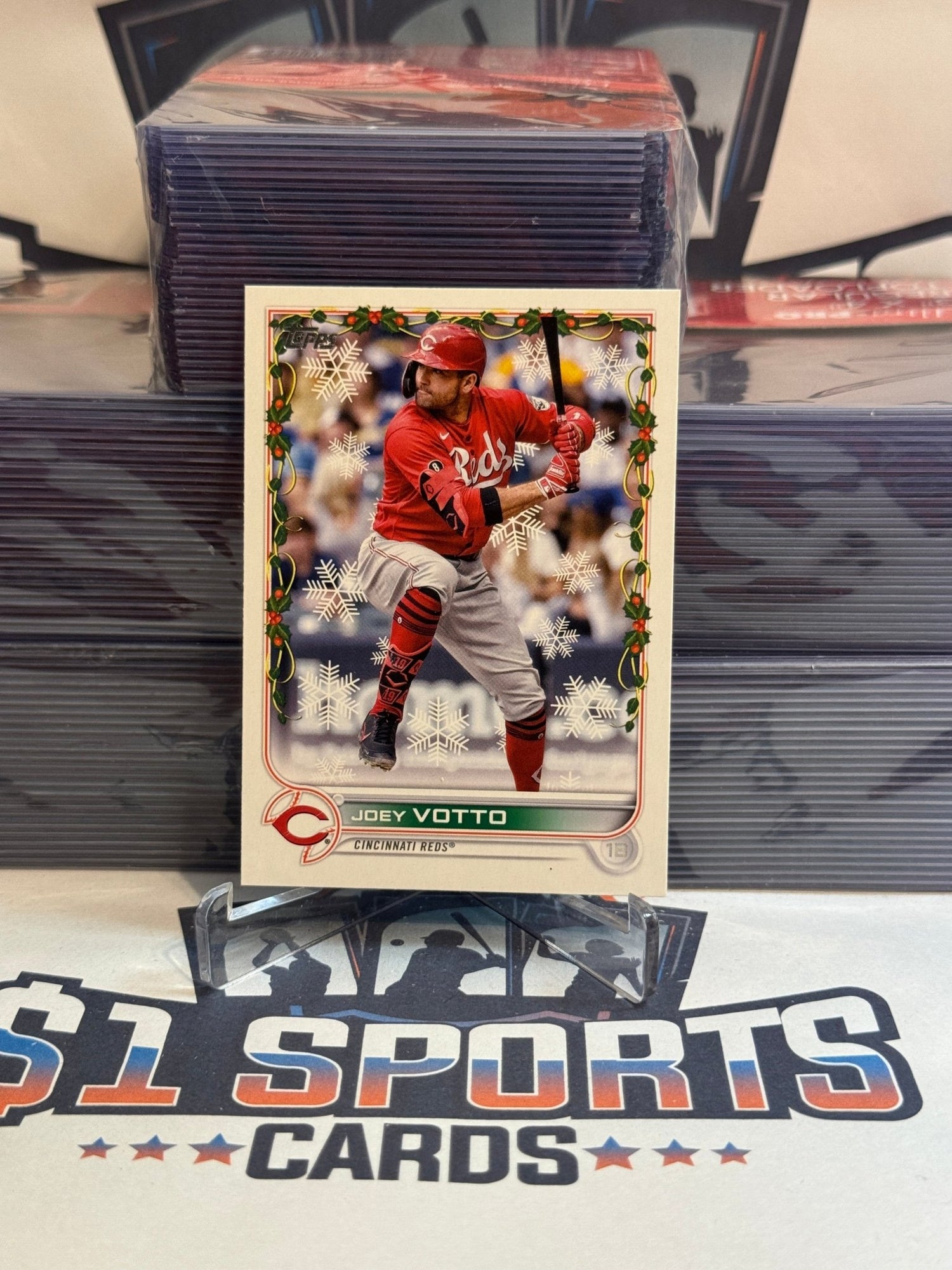 2022 Topps Holiday Joey Votto #HW120