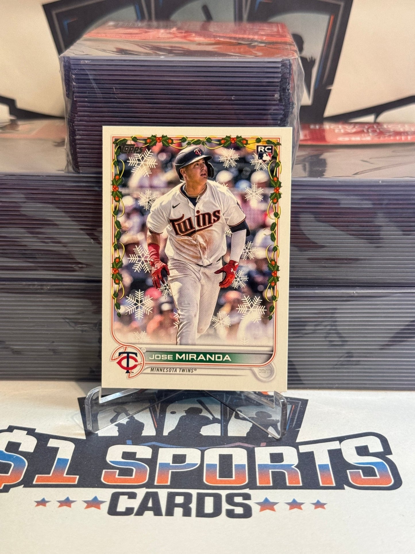 2022 Topps Holiday Jose Miranda Rookie #HW52