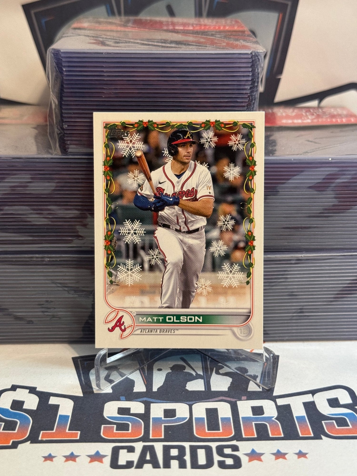 2022 Topps Holiday Matt Olson #HW160