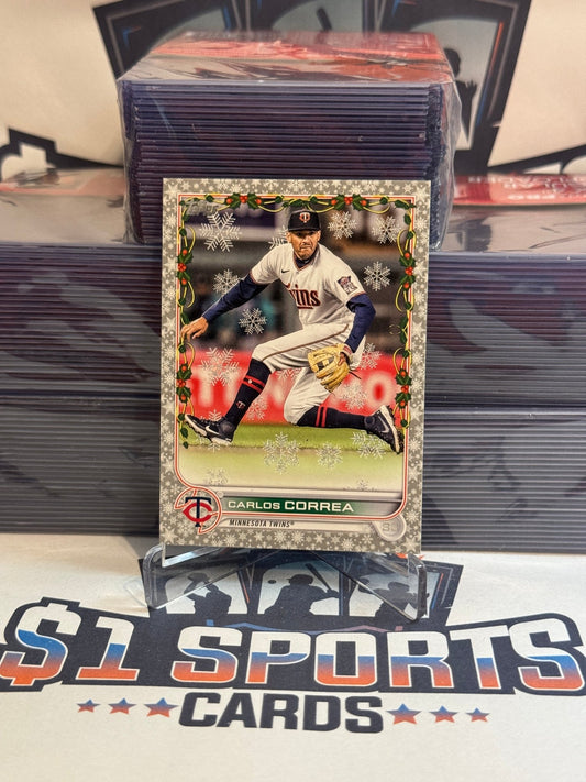 2022 Topps Holiday (Metallic) Carlos Correa #HW132