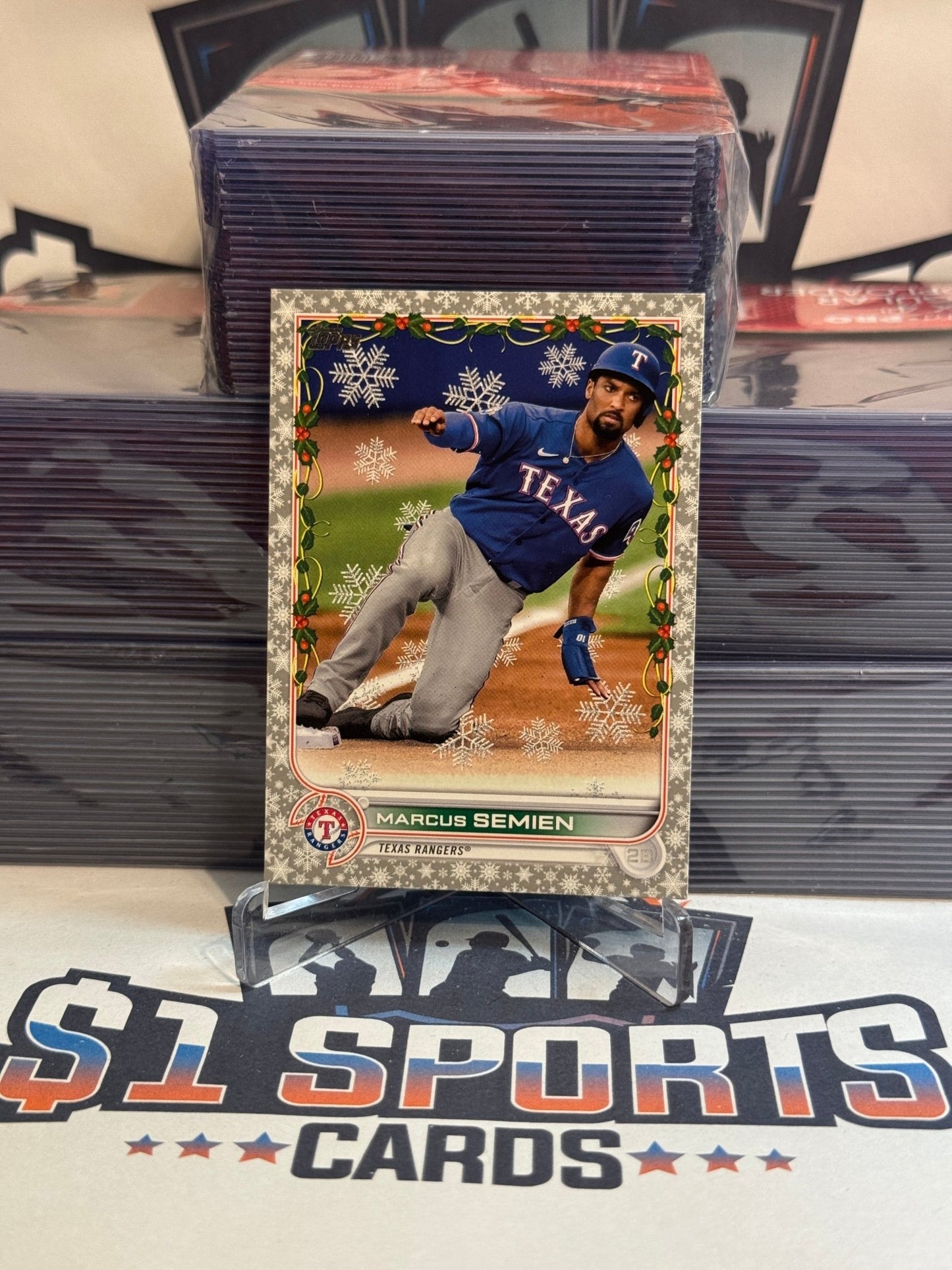 2022 Topps Holiday (Metallic) Marcus Semien #HW22