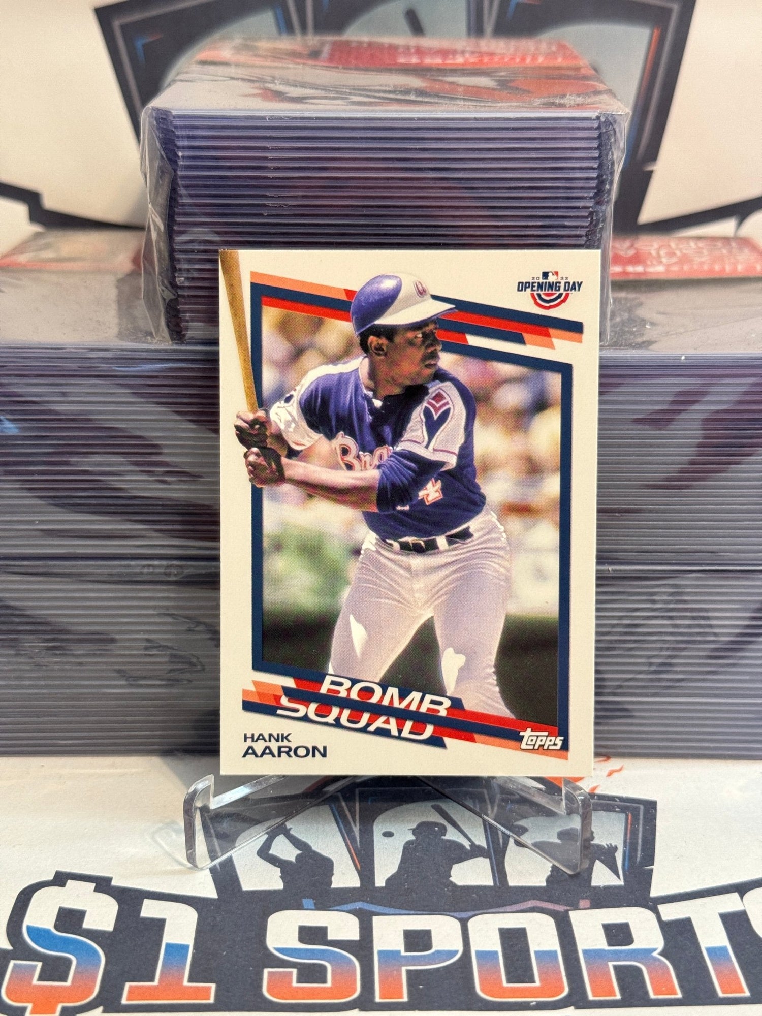 2022 Topps Opening Day (Bomb Squad) Hank Aaron #BS - 1