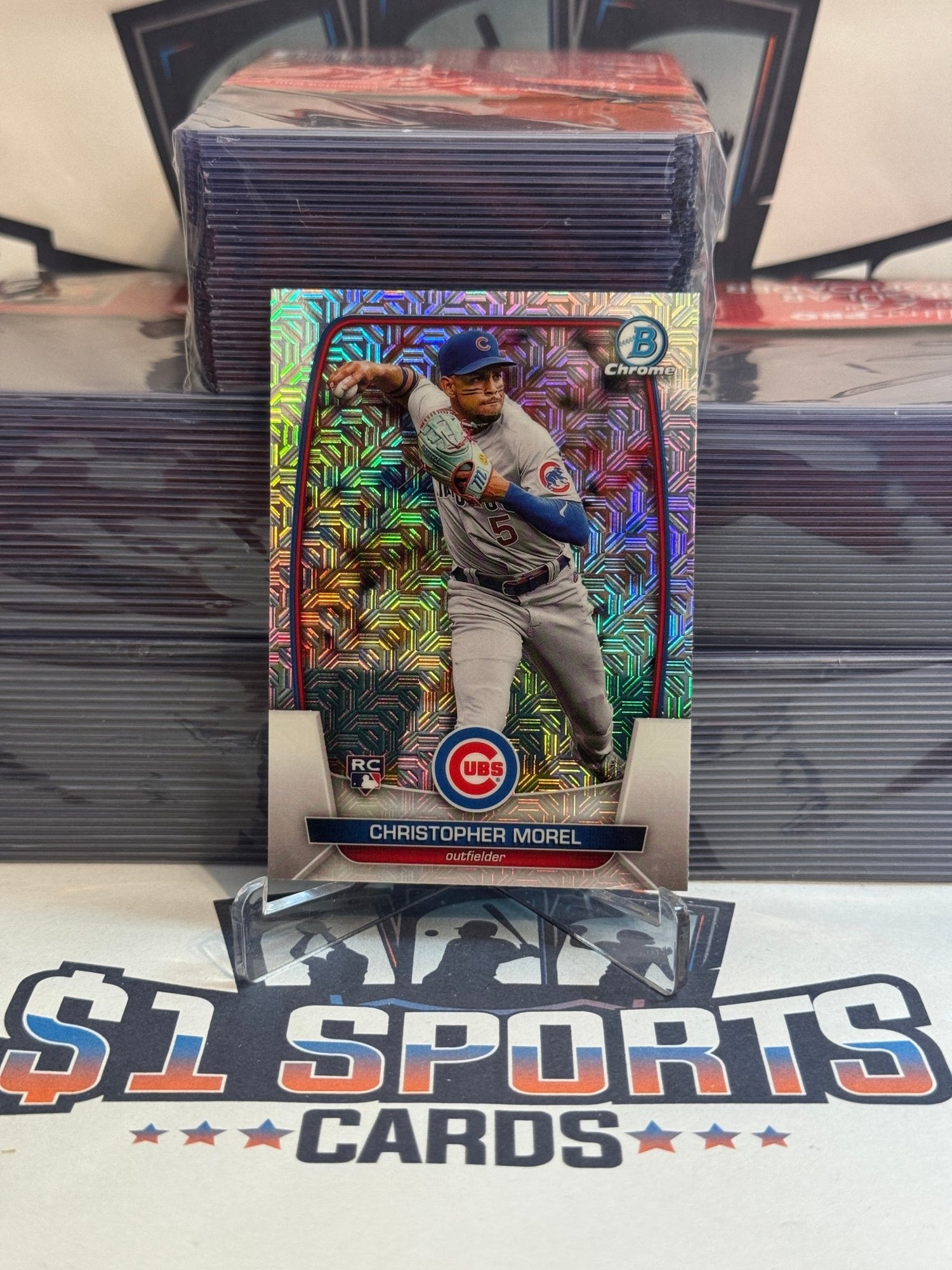 2023 Bowman Chrome (Mega Refractor) Christopher Morel Rookie #34