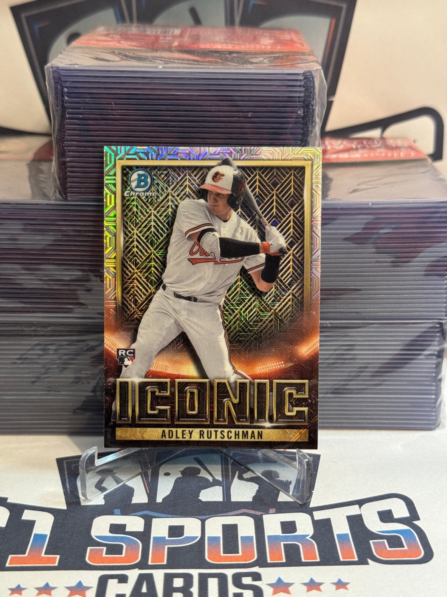 2023 Bowman Chrome (Mega Refractor, Iconic) Adley Rutschman Rookie #BI - 21