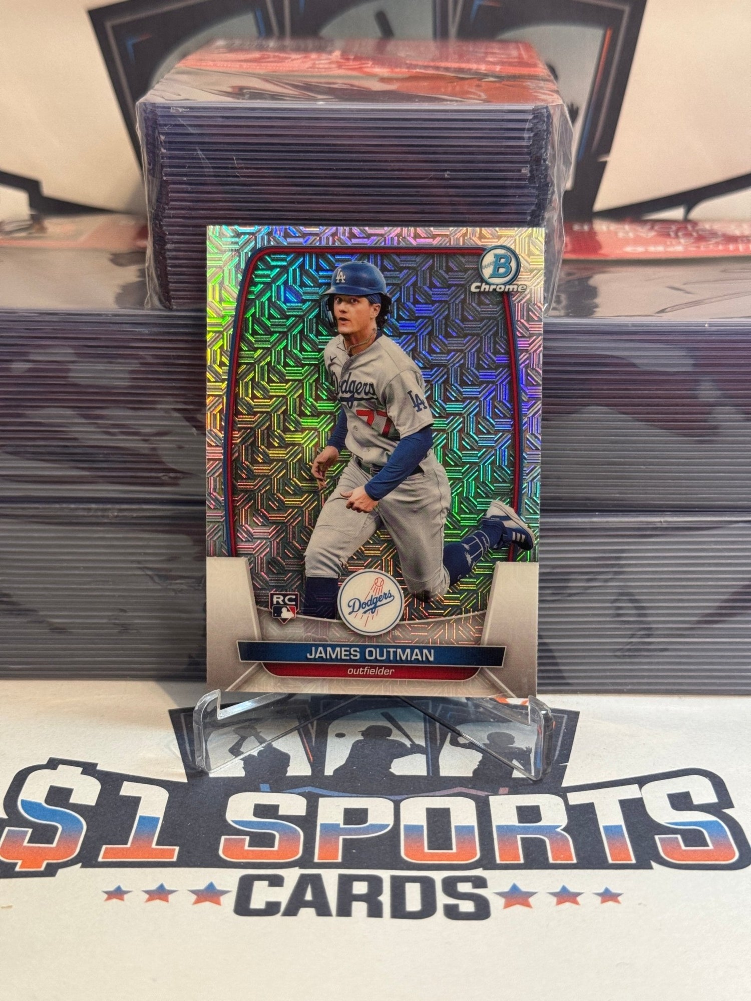2023 Bowman Chrome (Mega Refractor) James Outman Rookie #13