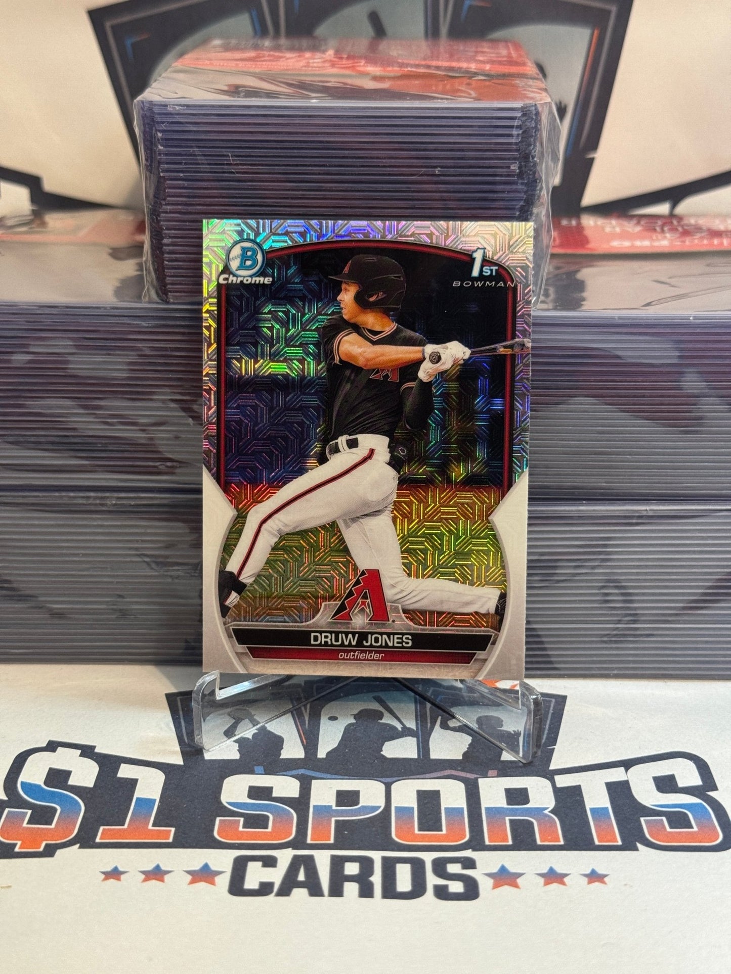 2023 Bowman Chrome Prospects (Mega Refractor, 1st Bowman) Druw Jones #BCP - 25