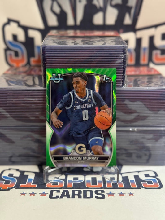 2023 Bowman Chrome University (Teal Wave Refractor, 1st Bowman 99/99) Brandon Murray #40