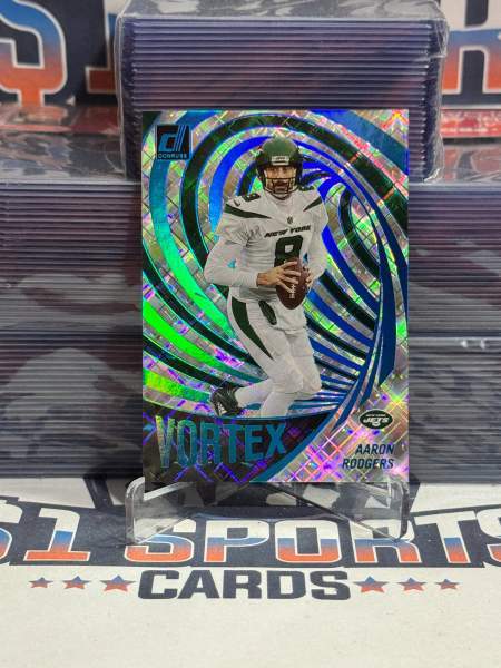 2023 Donruss (Cosmic, Vortex 63/100) Aaron Rodgers VOR-8