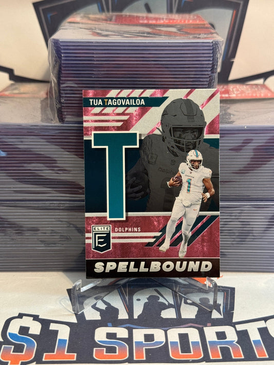 2023 Donruss Elite (Pink, Spellbound) Tua Tagovailoa #SB - TT1