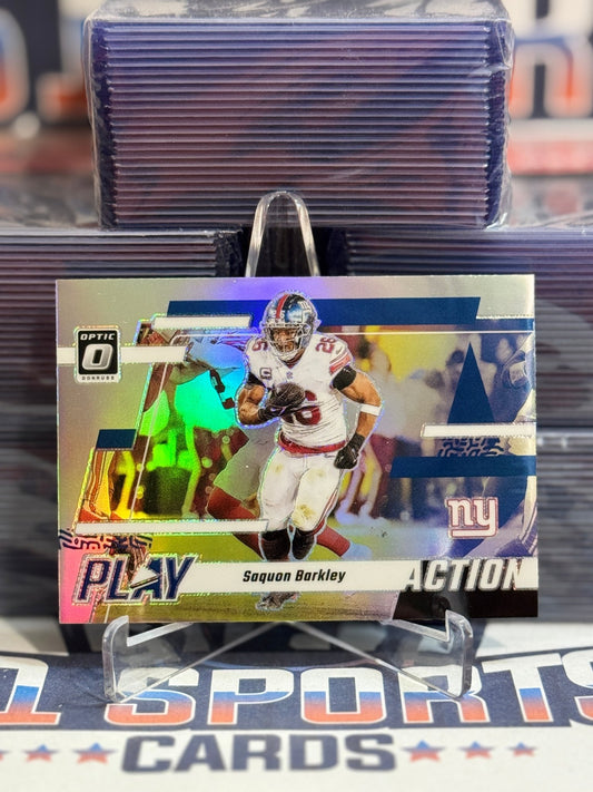 2023 Donruss Optic (Holo Prizm, Play Action) Saquon Barkley 9