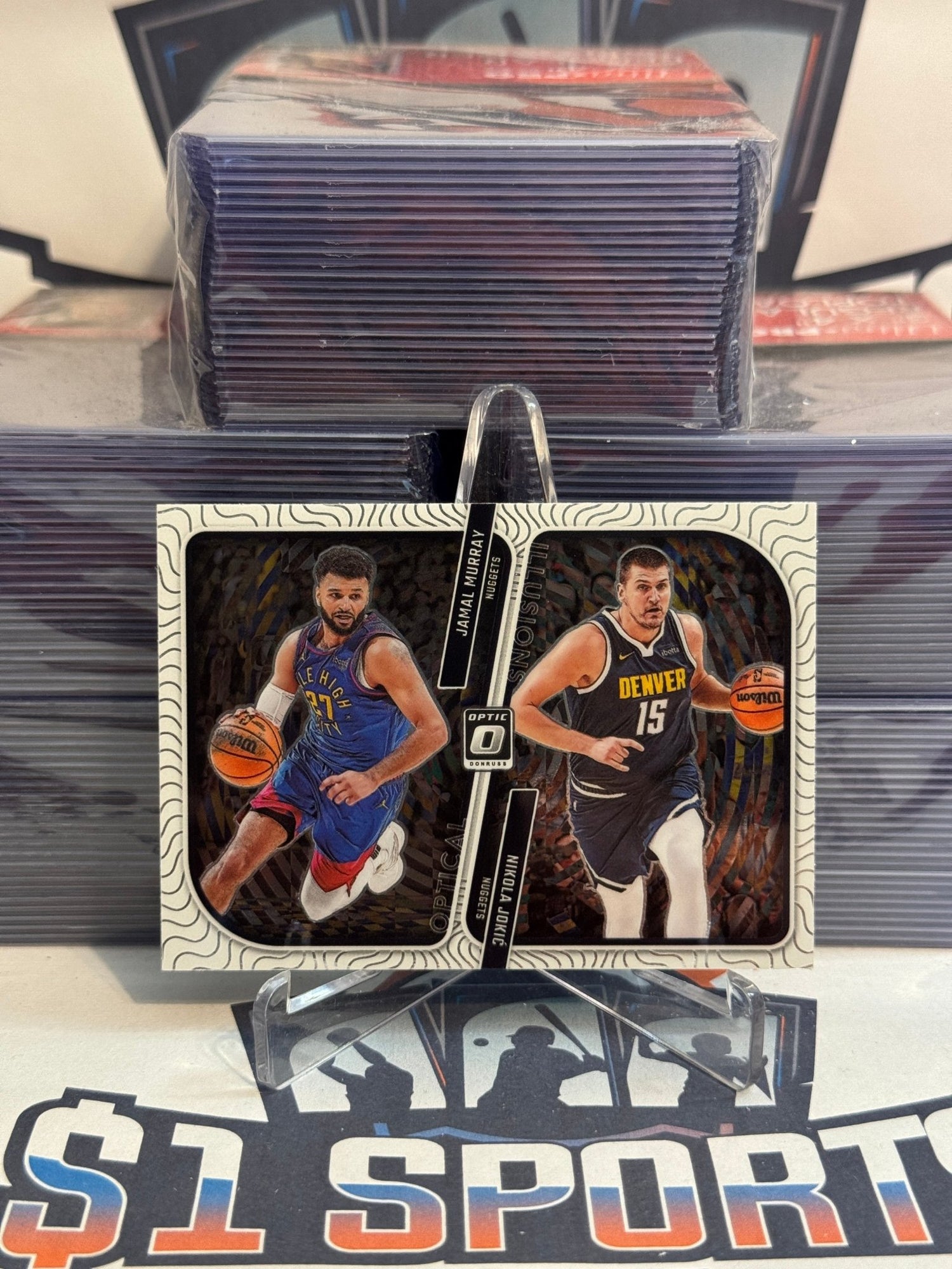 2023 Donruss Optic (Optical Illusions) Nikola Jokic & Jamal Murray #3