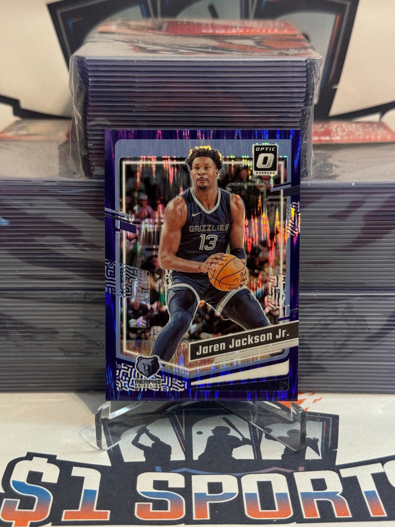 2023 Donruss Optic (Purple Flash Prizm) Jaren Jackson Jr. #181